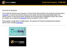 Tablet Screenshot of eprocurement.grupofarias.com.br